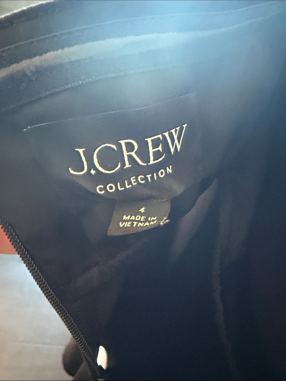 J.Crew Collection Strapless Gwyneth Slip Dress - Black, Size 4 - Picture 4 of 4
